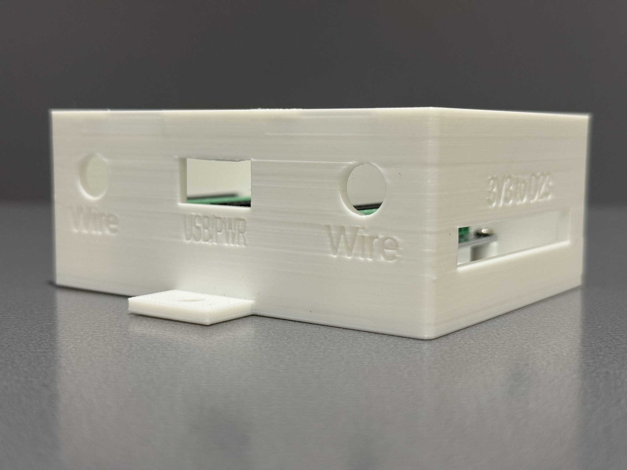WestTechHA Scout family enclosure shown at a 45 degree angle with the board installed