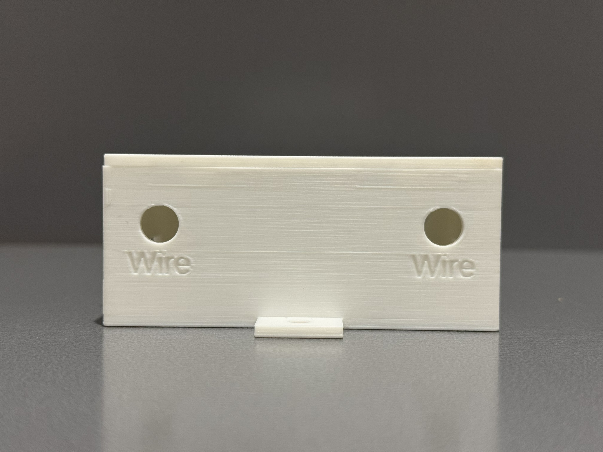 Opposite side detail of the Scout family enclosure showing wire openings